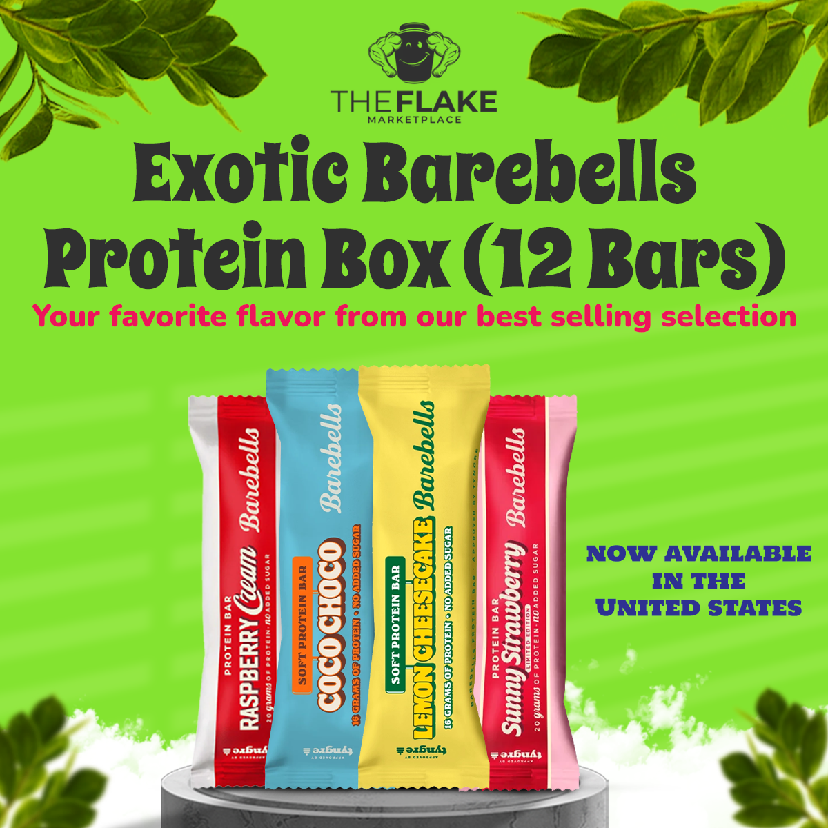 TikTok Exclusive - Barebells Exotic Protein Bar Box (12 Bars) - The Flake Marketplace