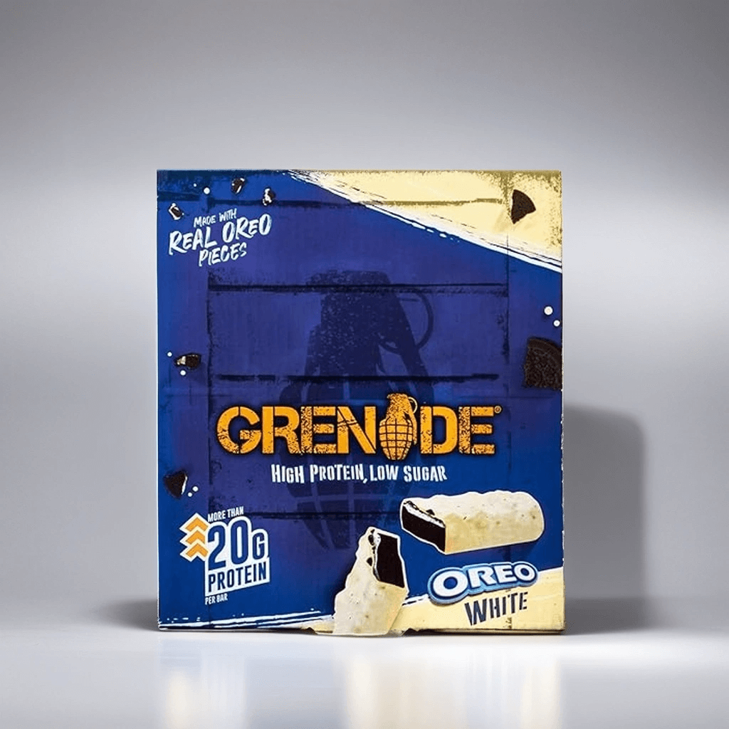 (Full Box) Grenade Protein Bar - White Chocolate Oreo - The Flake Marketplace