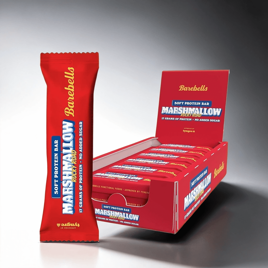 (Full Box) Exotic Barebells Protein Bars - Marshmallow ( Rocky Road ) - The Flake Marketplace