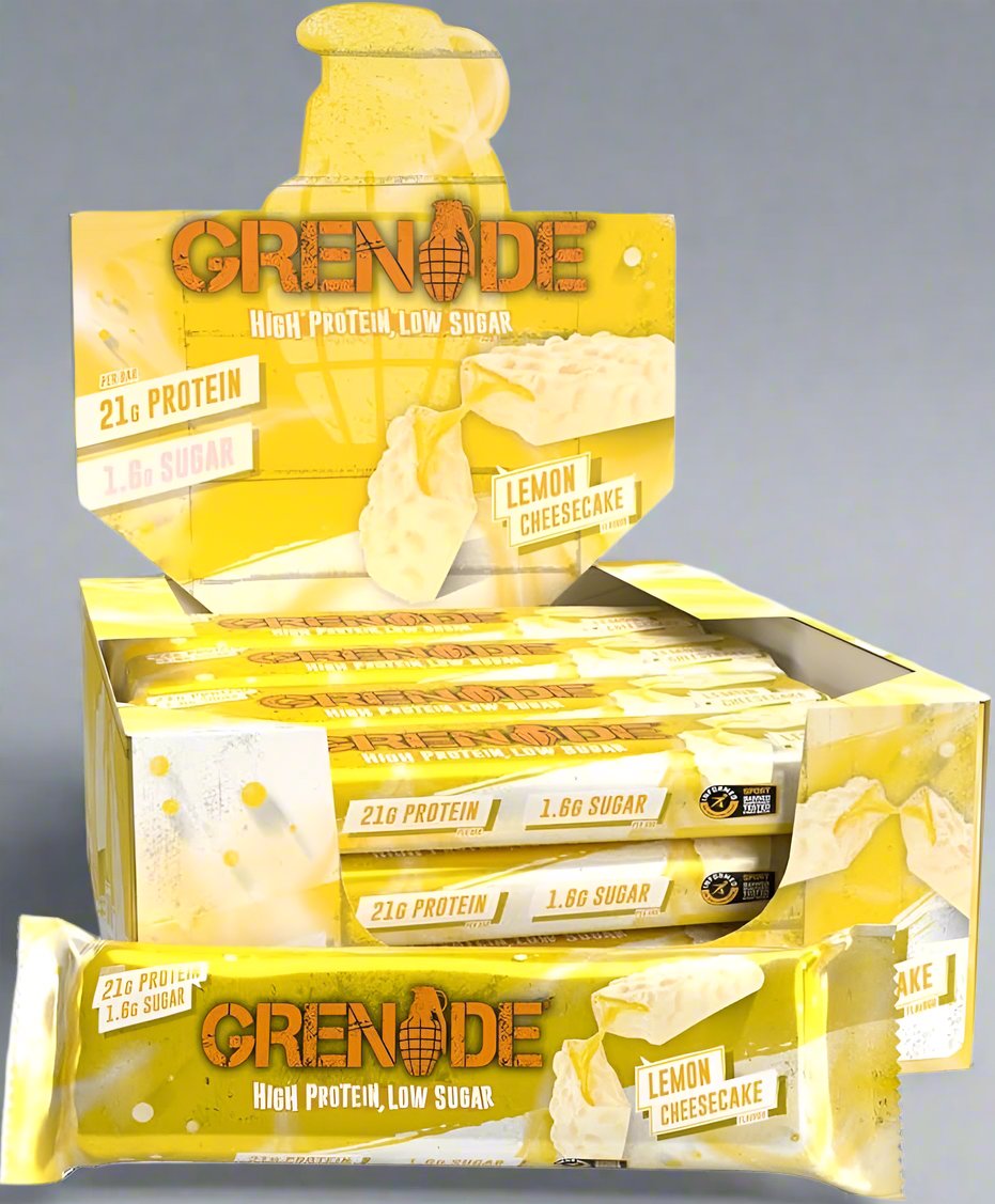 (Full Box) Grenade Protein Bar - Lemon Cheesecake