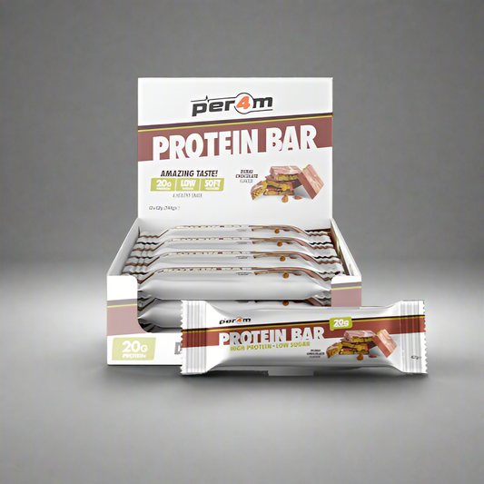 ( Full Box) Per4m Protein Bars - Dubai Chocolate