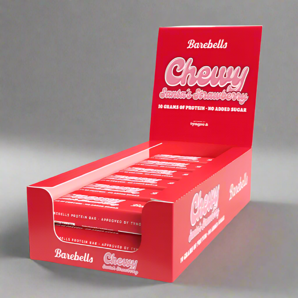 (Full Box 18 x 40g) Exotic Barebells - Chewy Strawberry (Clearance) - The Flake Marketplace