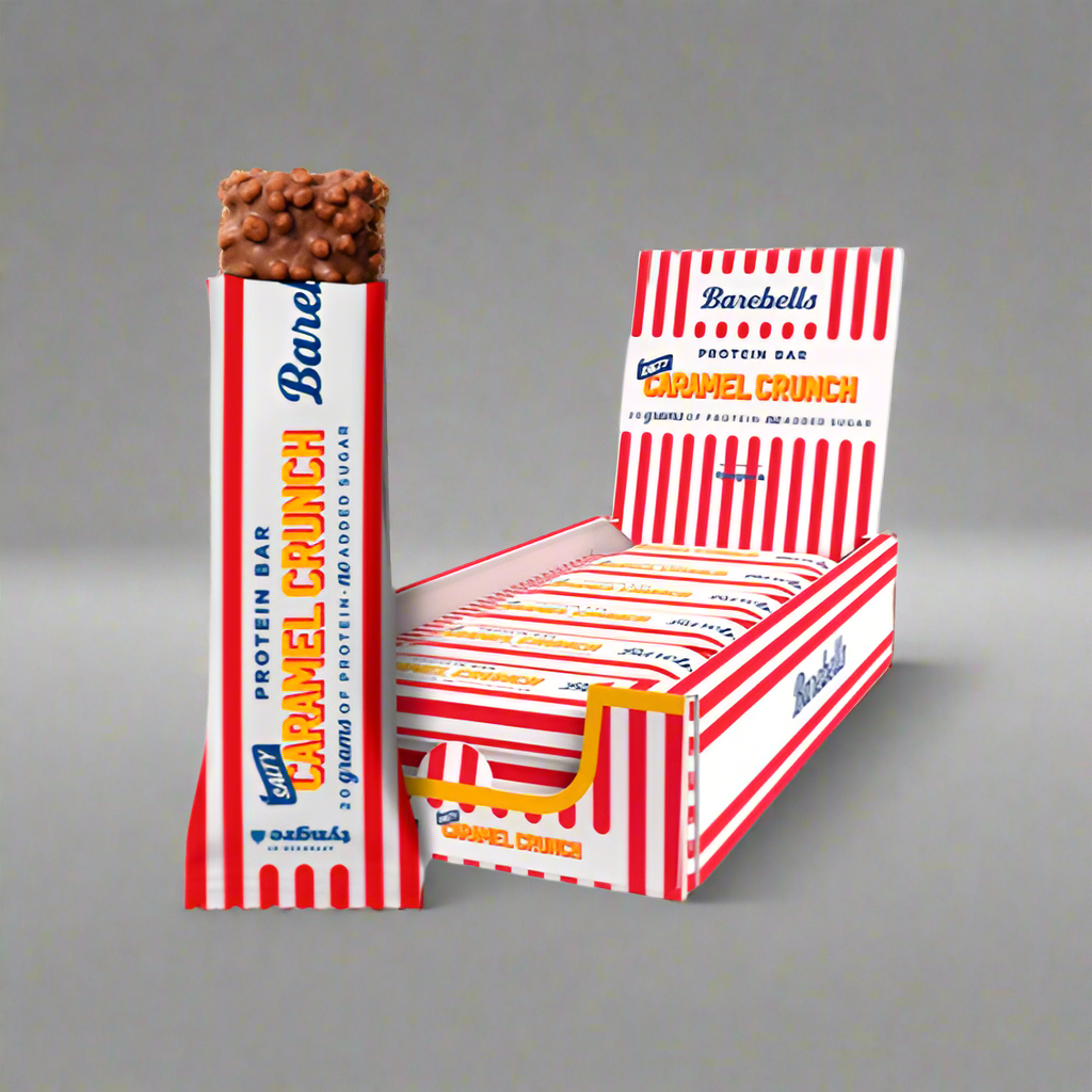( Full Box ) Exotic Barebells Protein Bars - Salty Caramel Crunch - The Flake Marketplace