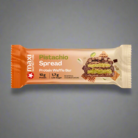 Maxi Nutrition Protein Bar – Pistachio Waffle Spread - The Flake Marketplace